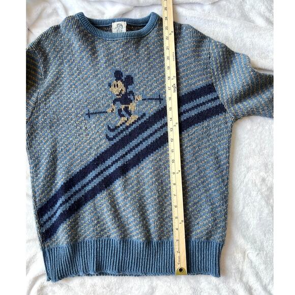Kennington Vintage California Blue Disney Mickey Mouse Ski Sweater size Large - Picture 9 of 11